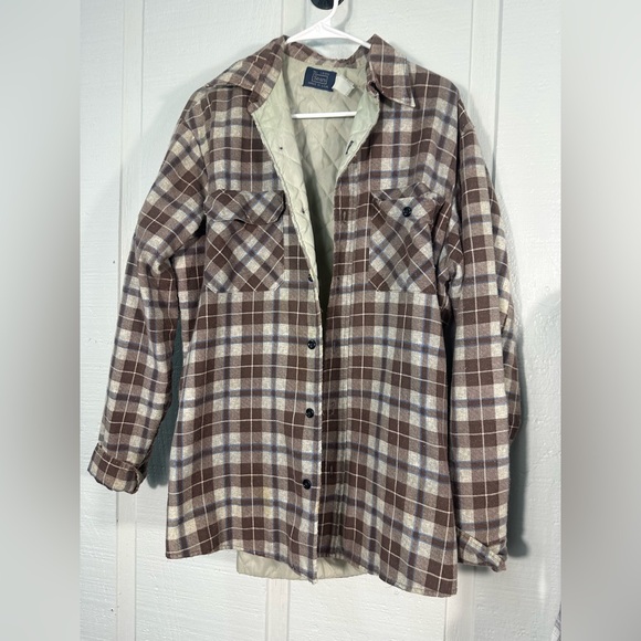 Sears Other - Sears Men’s Vintage Plaid Flannel Barn Jacket Size Large EUC